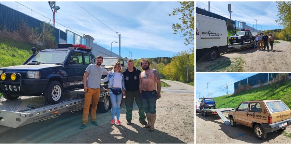 Fiatem Panda ruszają w rajd do Hiszpanii. Czy wskoczą potem na maskę i otworzą szampana?
