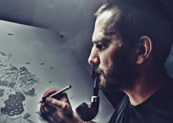 Kartograf Niepraktyczny rysuje światy fantastyczne. Takie mapy powstają tygodniami