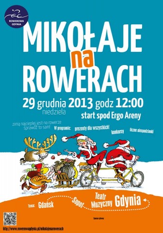 Mikołaje na rowerach. Wrzuć eko przełożenie