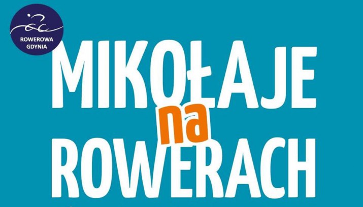 mikołaje na rowerach plakat