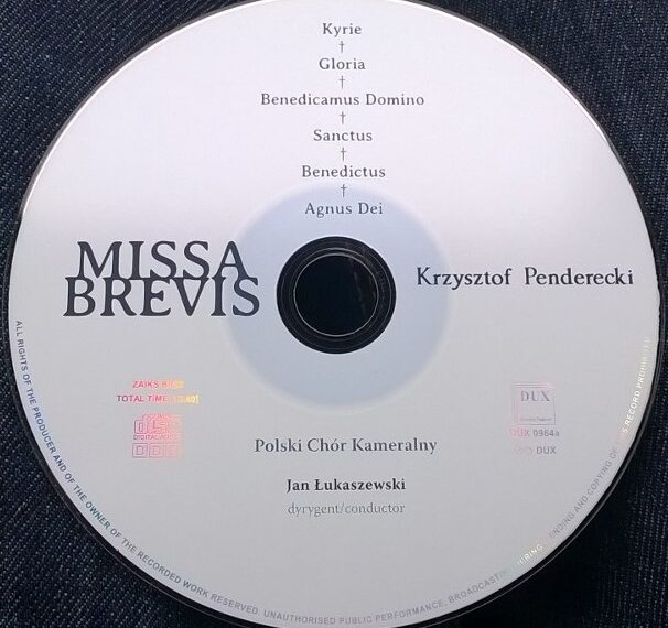 Missa Brevis Pendereckiego według Sławomira Witkowskiego
